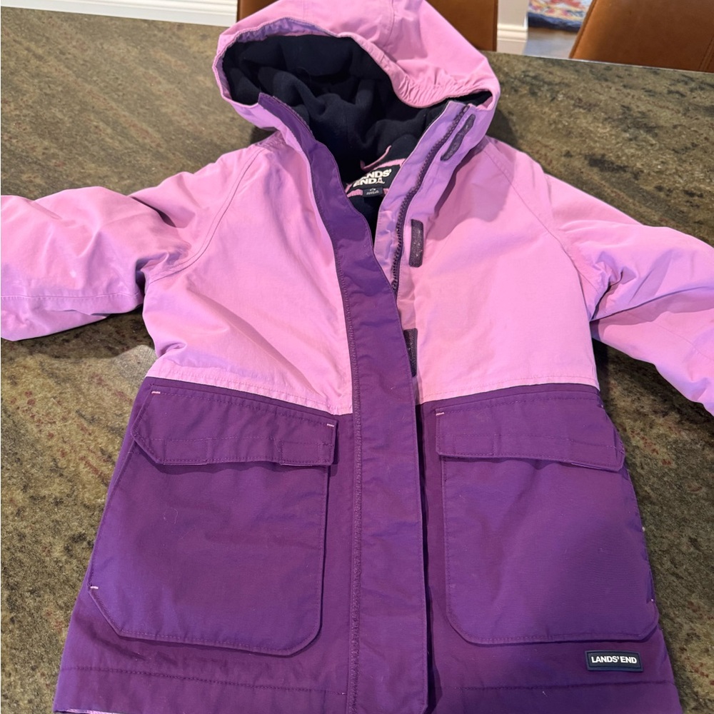 Lands' End Kids Purple Jacket Size 7/8